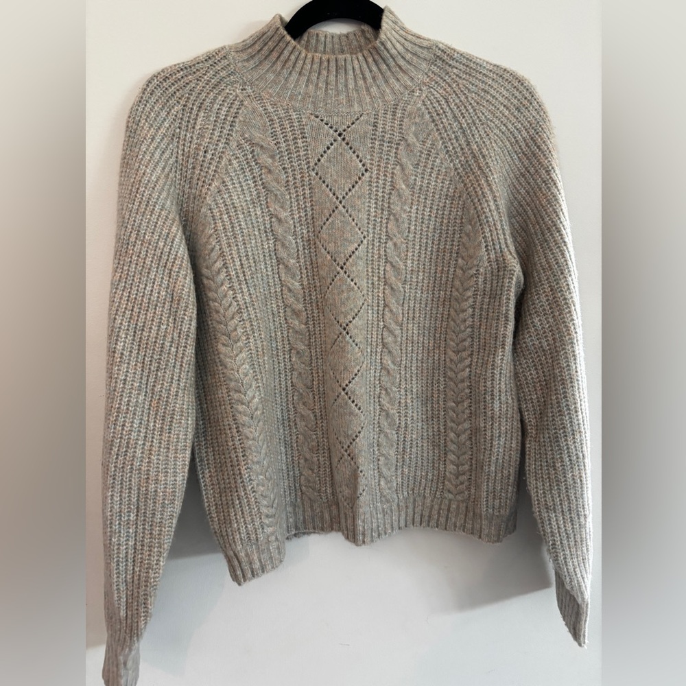 Gentle Fawn Gray Cable Knit Sweater